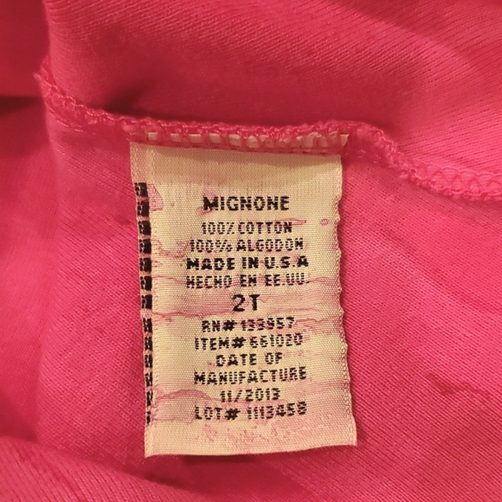 Mignone Pink Floral Design Top & Tie Dye Bottom Dress Toddler Girls Size 2T - Picture 10 of 10